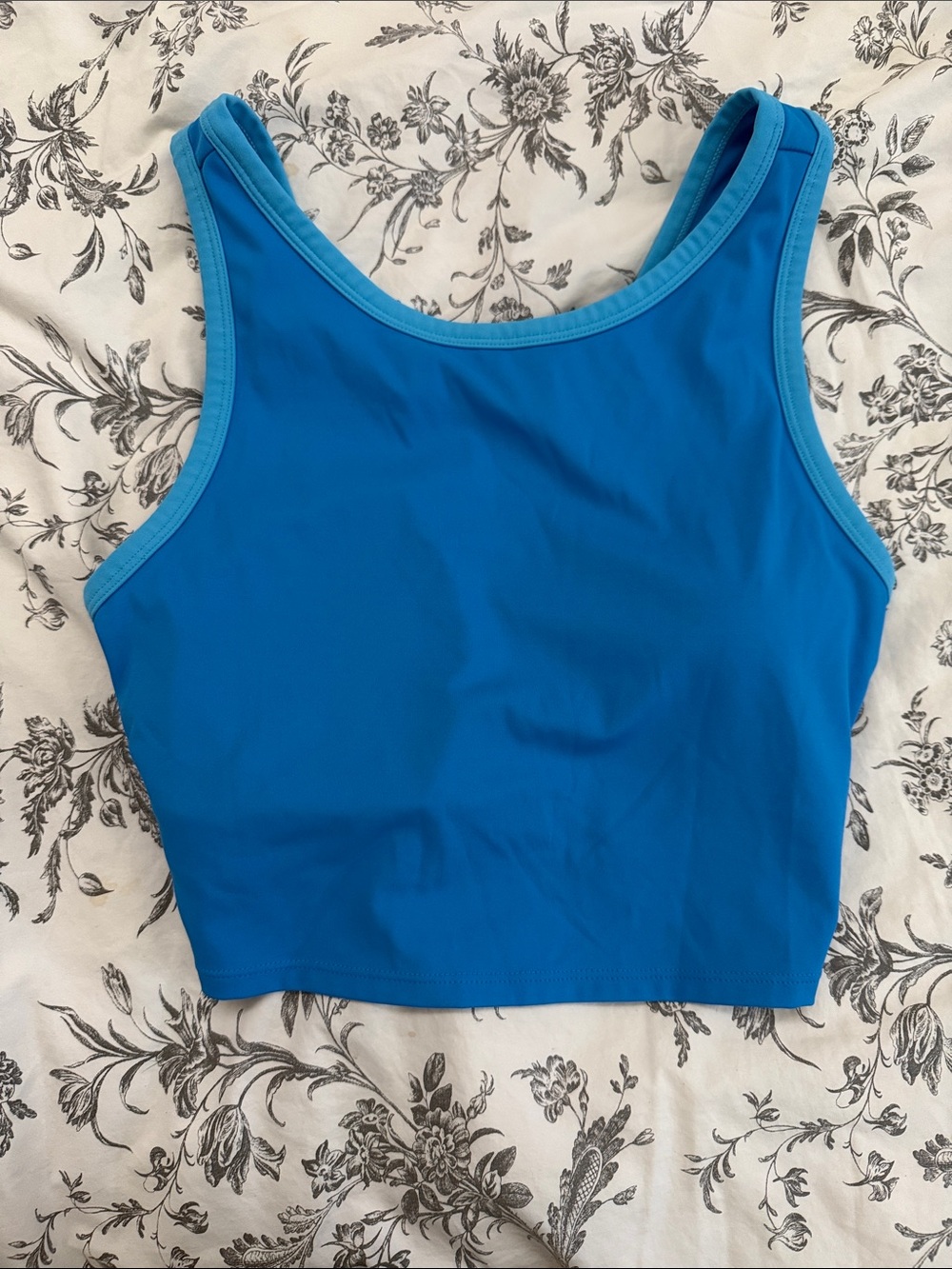 JoyLab Bright Blue Cropped Sports Tank